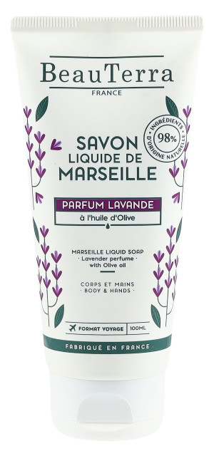 BeauTerra Flüssigseife Marseille Lavendel - 100ml