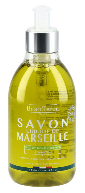 BeauTerra Flüssigseife Marseille Minze Zitrone - 300ml