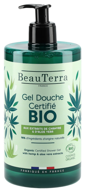 BeauTerra Duschgel Hanf Aloe Vera Bio - 750ml