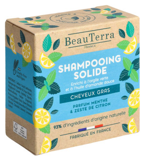 BeauTerra Festes Shampoo fettiges Haar - 75g