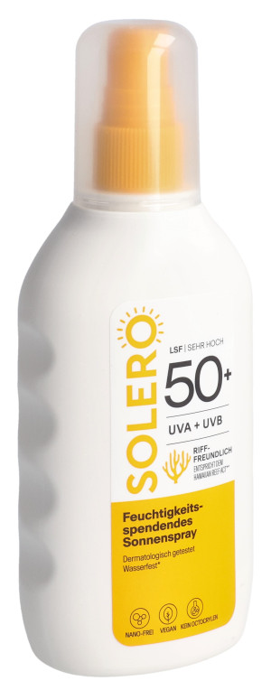 Solero feuchtigkeitsspendendes Sonnenspray SPF50+ - 200ml