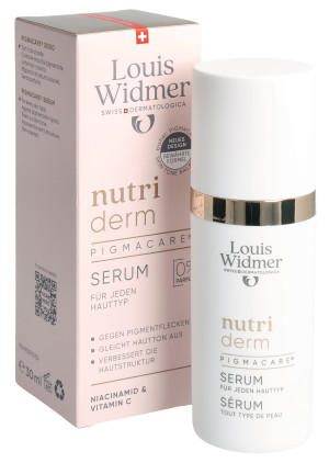 Louis Widmer nutriderm Pigmacare Serum ohne Parfum - 30ml