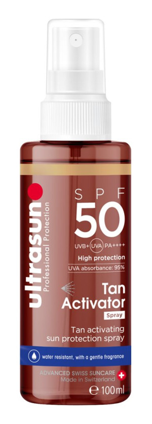 Ultrasun Tan Activator SPF50 -100ml Spray