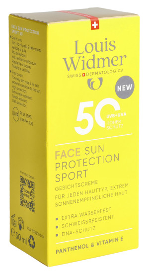 Louis Widmer Face Sun Protection Sport 50 parf - 50ml