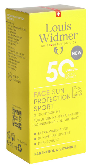 Louis Widmer Face Sun Protection Sport 50 ohne Parfum - 50ml