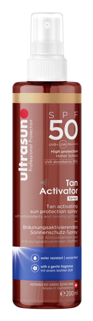 Ultrasun Tan Activator SPF50 - 200ml Spray