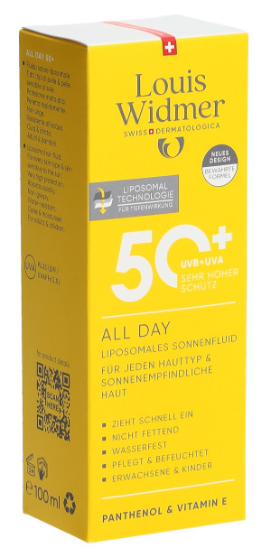 Louis Widmer All Day 50+ Sonnenfluid parf - 100ml
