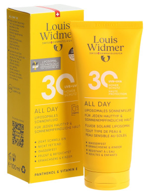 Louis Widmer All Day 30 Sonnenfluid ohne Parfum - 100ml