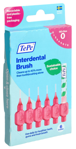 TePe Interdental Brush 0.4mm pink - 6 Stk.