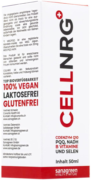 Sanagreen CELLNRG Coenzym Q10 + B-Vitamine - 50ml