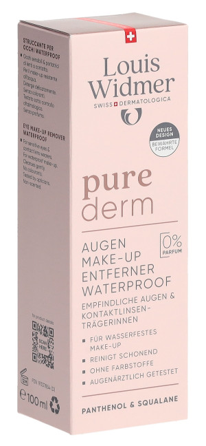 Louis Widmer purederm Augen Make-up Entferner Waterproof - 100ml