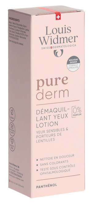 Louis Widmer purederm Augen Make-up Entferner Lotion - 100ml