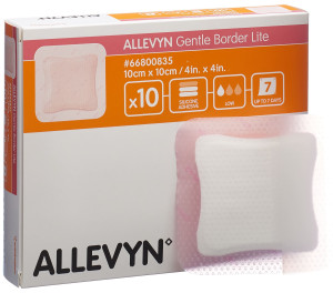 Allevyn Gentle Border Lite 10x10cm - 10 Stk.