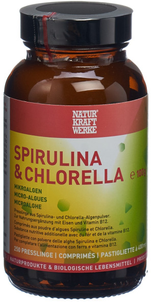 Naturkraftwerke Spirulina&Chlorella Presslinge - 250 Stk.