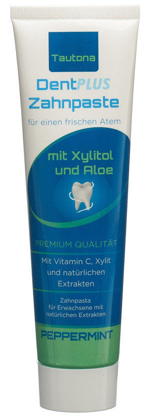 Tautona Dentplus Zahnpaste Peppermint Fluoridfrei - 100ml