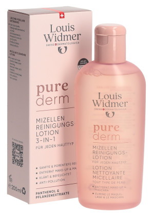 Louis Widmer purederm Mizellen Reinigungslotion - 200ml