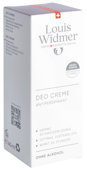 Louis Widmer Deo Creme Antiperspirant parf - 40ml