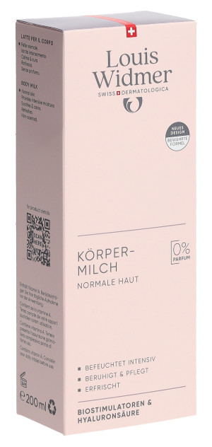 Louis Widmer Körpermilch ohne Parfum - 200ml