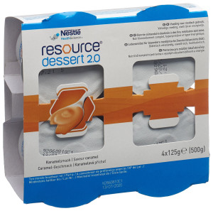 Nestle Resource Dessert 2.0 Caramel - 4x125g