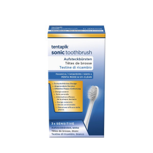 Tentapik Aufsteckbürsten sensitive white - 3 Stk.