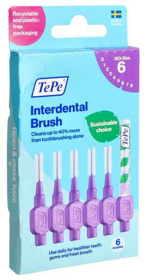 TePe Interdental Brush 1.1mm violett - 6 Stk.