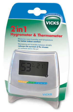 Vicks 2in1 Hygrometer & Thermometer - 1 Stk.