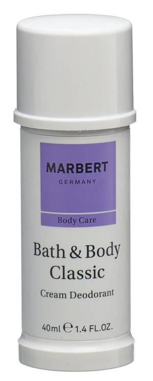 Marbert Bath and Body Classic Cream Deodorant - 40ml