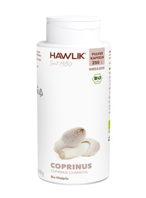 Hawlik Bio Coprinus Pulver Kapseln - 250 Stk.