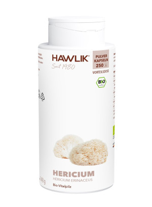 Hawlik Bio Hericium Pulver Kapseln - 250 Stk.