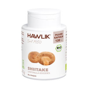Hawlik Bio Shiitake Pulver Kapseln - 120 Stk.
