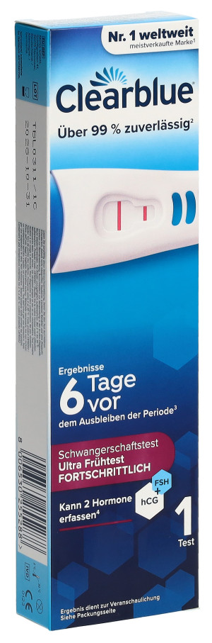 Clearblue Schwangerschaftstest Ultra Frühtest Fortschrittlich - 1 Stk.