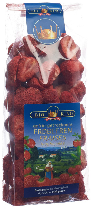 Bio King gefriergetrocknete ERDBEEREN - 40g