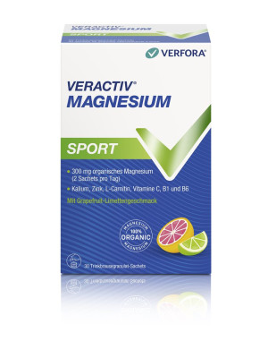 Veractiv Magnesium Sport 150mg - Pulver zum Auflösen - 30 Stk.