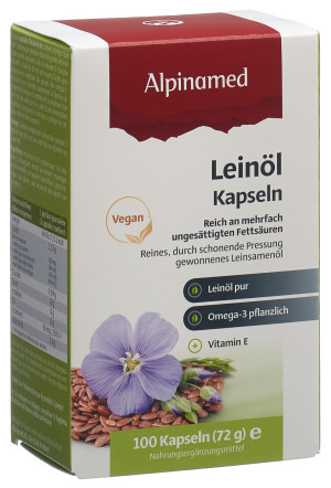 Alpinamed Leinöl Kapseln - 100 Stk.