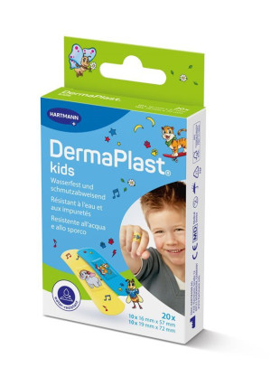 DermaPlast KIDS Schnellverband Strips in 2 Grössen - 2 x 10 Stk.