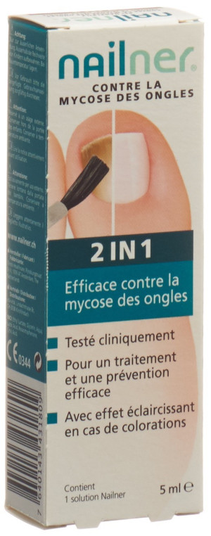 Nailner Repair Nagelpilz 2 in 1 - Pinsel-Lösung - 5ml