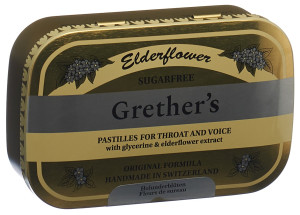 Grethers Elderflower Pastillen - Dose 110g