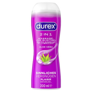 Durex 2 in 1 Massage- und Gleitgel Aloe Vera - 200ml