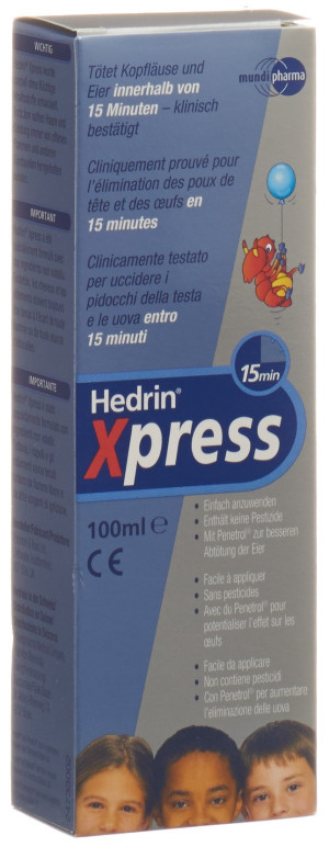 Hedrin Xpress Gel Kopfläuse innert 15 Minuten bekämpfen - 100ml