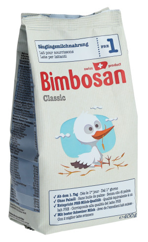 Bimbosan Classic Säuglingsmilch PRE 1 - Nachfüllpack 400g