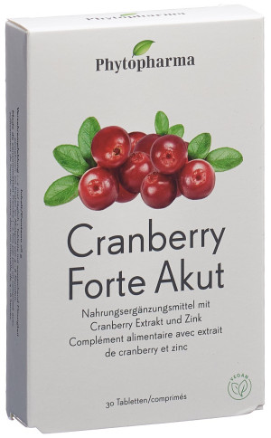 Phytopharma Cranberry FORTE akut 120mg - 30 Tabl.
