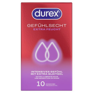 Durex Präservative - Gefühlsecht extra feucht - 10 Stk.