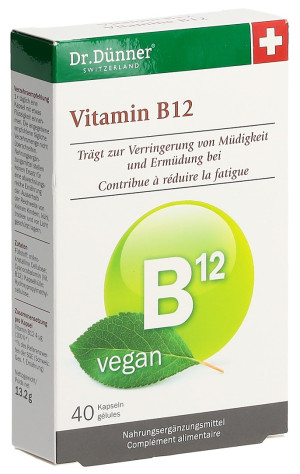 Dr. Dünner Vitamin B12 vegan - 40 Kaps.