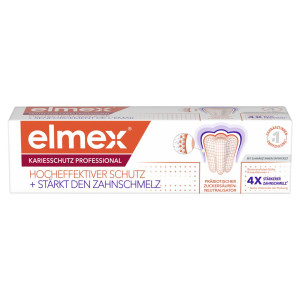 Elmex Kariesschutz Professional Zahnpasta mit Zuckersäuren-Neutralisator - 75ml