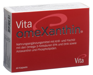 Vita OmeXanthin Krill- und Fischoel - EPA - DHA - Asthaxanthin - 60 Kapseln