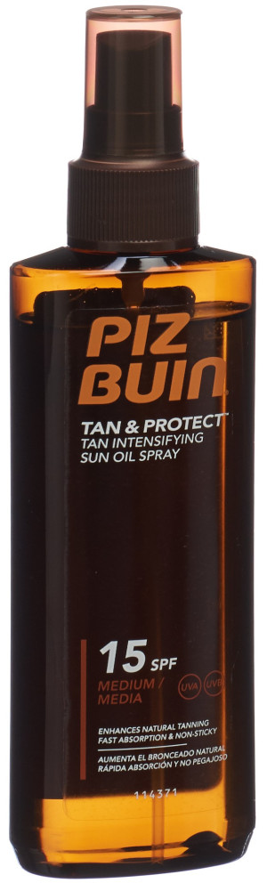 Piz Buin Tan and Protect Oel Sonnen-Schutz-Faktor 15 Spray - 150ml