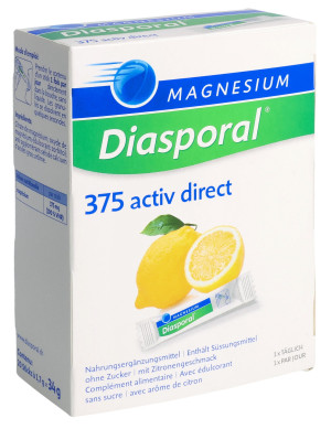 Magnesium Diasporal 375 activ direct Zitrone - 20 Sticks