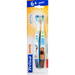 Trisa Kinderzahnbürste Feelgood Young ab 6 Jahren - Duo-Pack