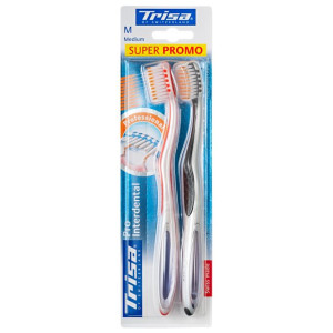 Trisa Pro Interdental Zahnbürste MEDIUM - DUO-Pack
