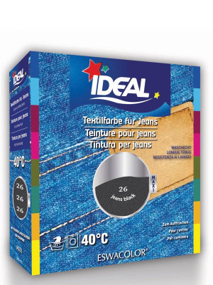 Ideal (Eswacolor) Kleiderfarben MAXI Color No.26 JEANS schwarz für 400 - 800g Stoff